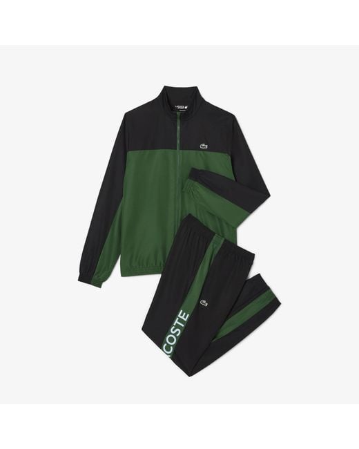Lacoste Green Tennis Printed Tracksuit for men