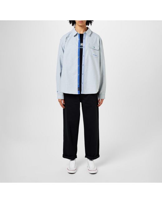 Converse Blue Woven Trousers for men