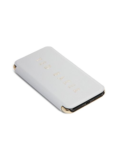 Ted Baker White Korstin Leather Concertina Cardholder