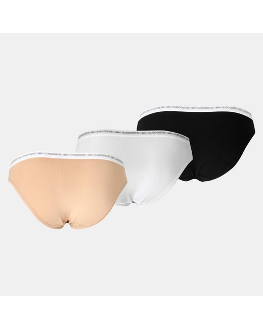 Lacoste Black 3 Pack Briefs