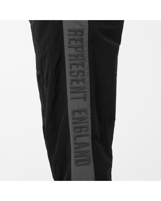 Represent Black Closed Cuff Woven Tracksuit Joggers for men