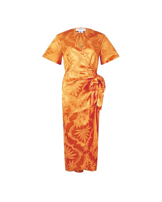 Never Fully Dressed Orange Vienna Midi Dress