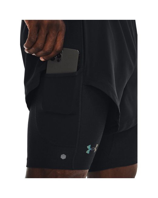 Under Armour Blue Rush Smartform Performance Gym Shorts for men