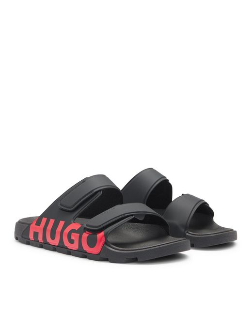 HUGO Blue Signature Logo Sandals With Adjustable Straps (Evander) for men