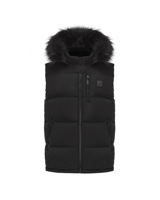 SoulCal & Co California Black 2 Zip Gilet for men