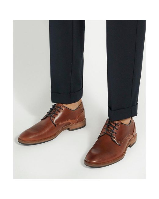 Dune Brown Bridon Derby Shoes for men