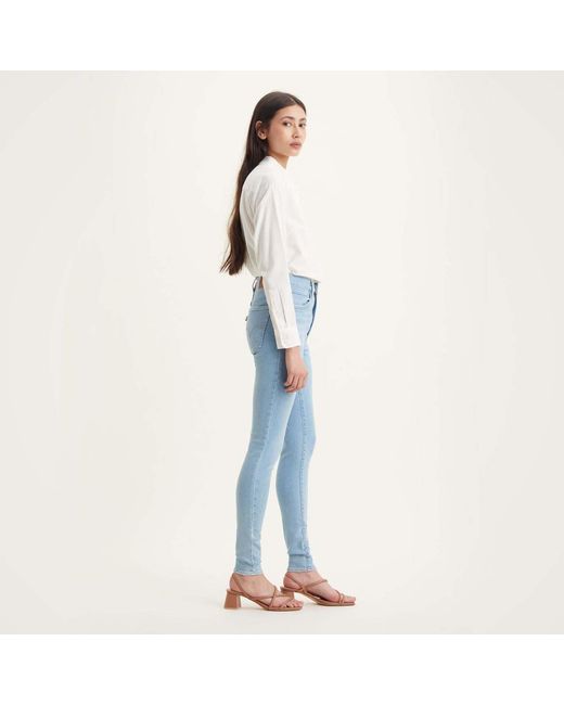 Levi's Blue Mile High Super Skinny Jeans