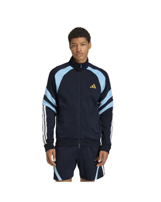 Adidas Blue Hot Tracksuit Top for men