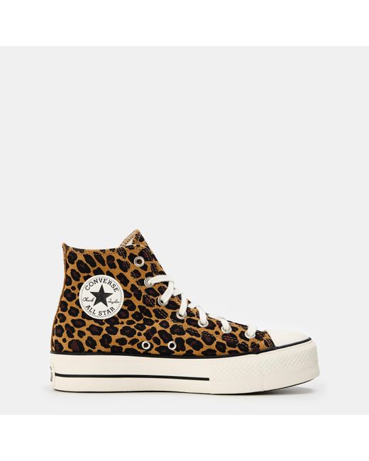 Converse Brown As Lft Leo Canvas High-Top Trainers