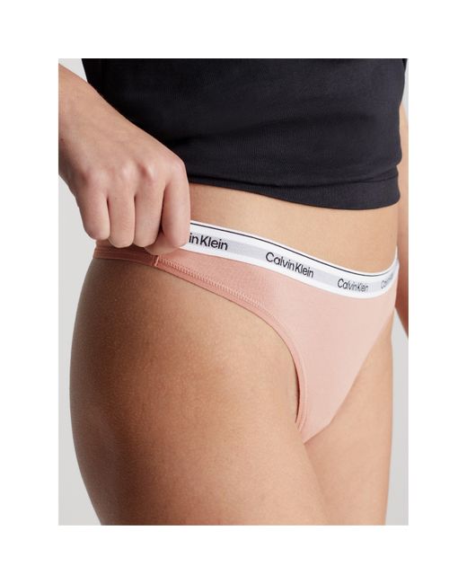 Calvin Klein Blue Logo Thong