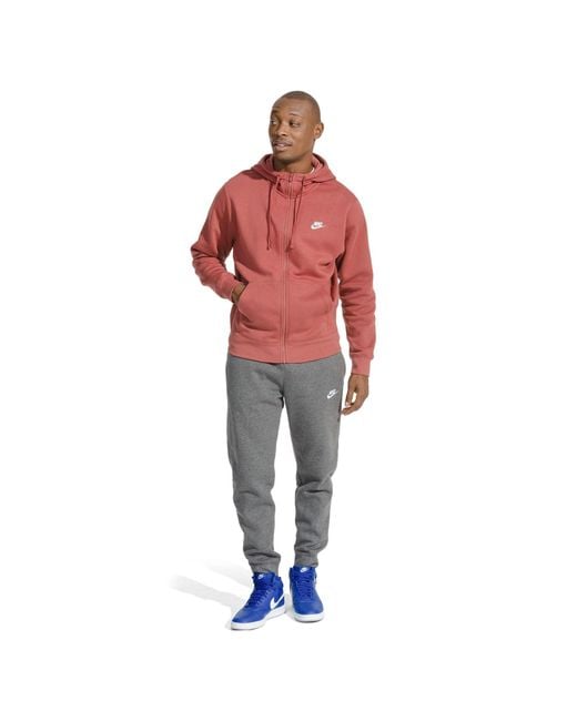 Nike Gray Sportswear Club Fleece Jogging Pants for men