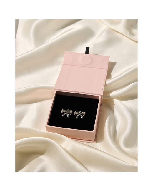 Agent Provocateur White Brietta Stud Earrings