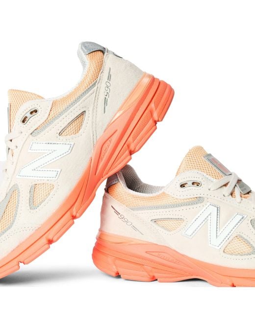 New Balance White Nb 990V4 Made