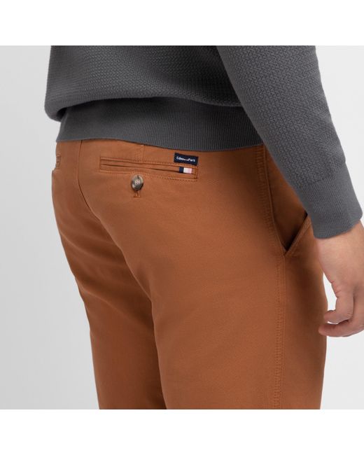 Eden Park Brown Plain Chinos for men