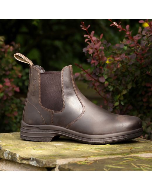 Brogini Brown Kingham Pull-On Water Resistant Yard Boots