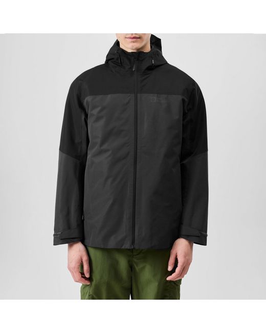 Jack Wolfskin Black Glaabach Weatherproof 3-In-1 Jacket for men