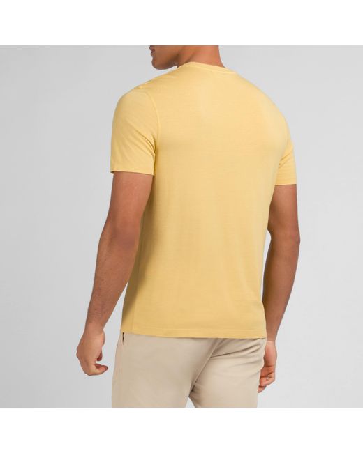 Eden Park Yellow Plain Short-Sleeved T-Shirt for men