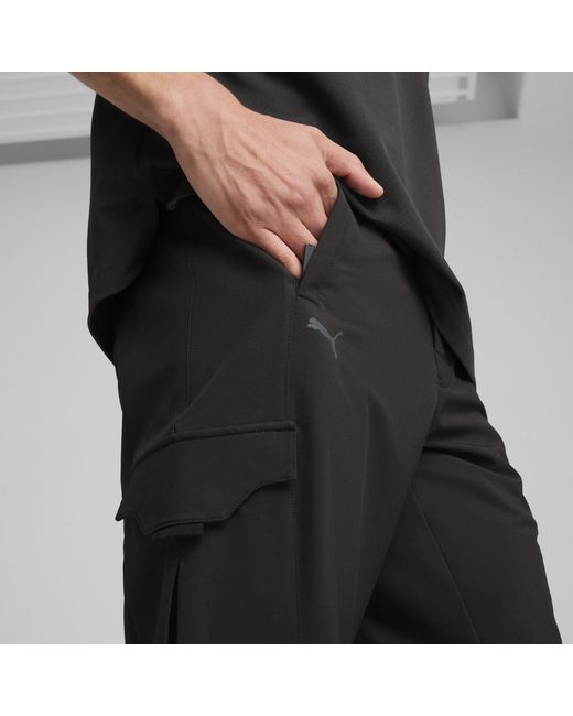 PUMA Black Pd Cargo Trousers for men