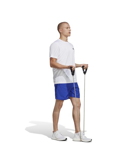 Adidas White Training Essentials Base T Shirt for men