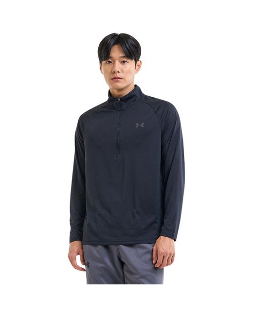 Under Armour Black Tech ½ Zip Long Sleeve for men
