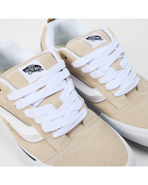 Vans White Knu Skool Shoes for men