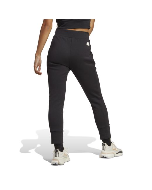 Adidas Black Mission Victory High Waist Closed Hem Poly Jogger