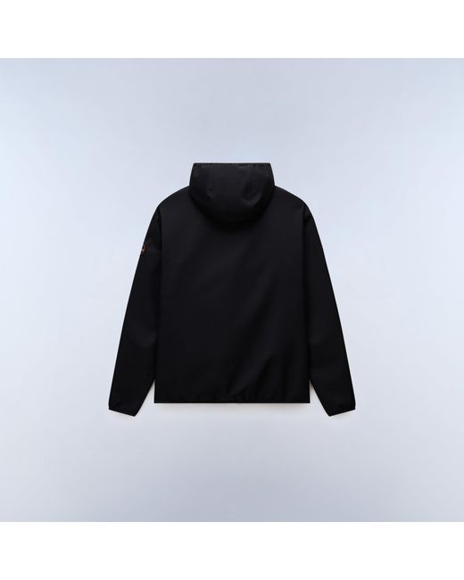 Napapijri Black Napa Biois Zip Ventilation Rain Anorak for men