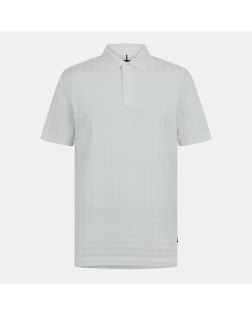 Boss White Short Sleeve Polo Shirt for men