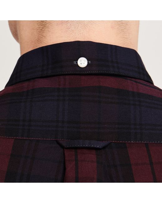 Farah Blue Brewer Checked Shirt for men