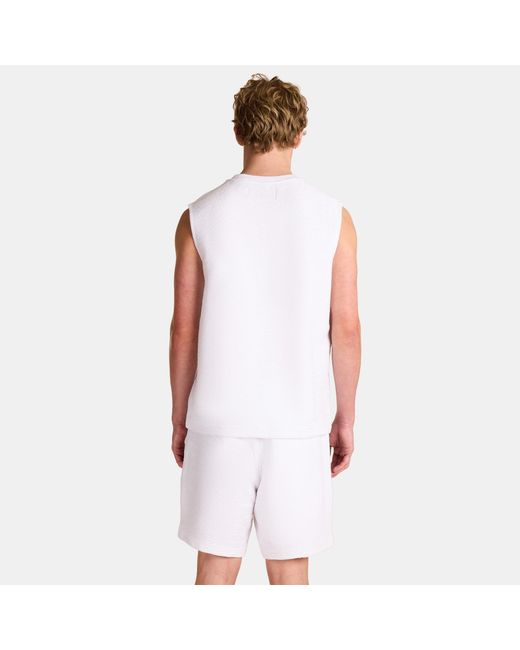 PREVU White Ottoman Tank Vest for men