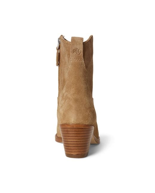 Ralph Lauren Brown Harpher Boot Cowboy Boots