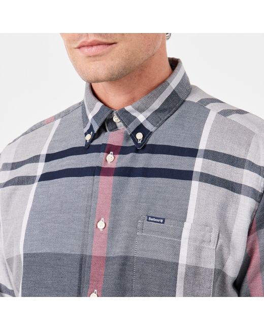 Barbour Blue Dunoon Long Sleeved Shirt for men