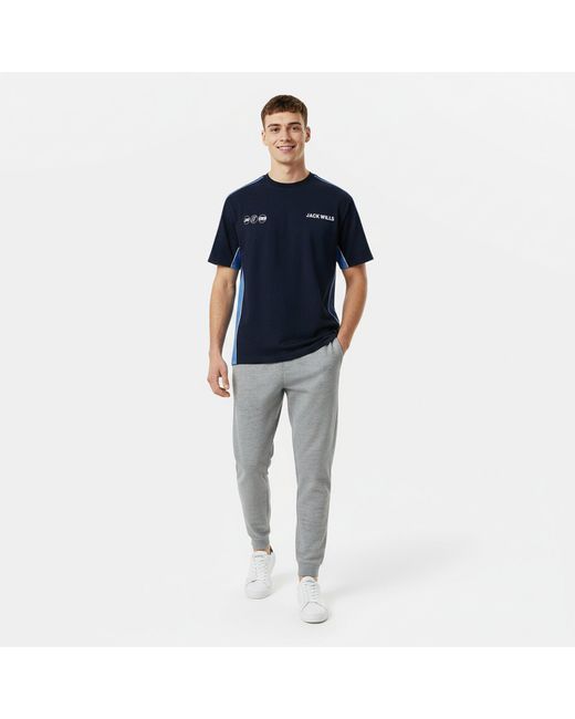 Jack Wills Blue Jw Retro Sport Regular Fit T-Shirt for men