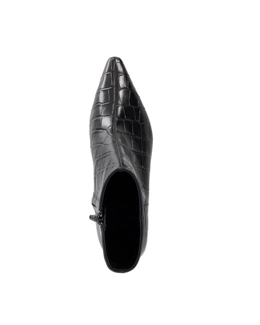 Dune Black Odore Ankle Heeled Boots