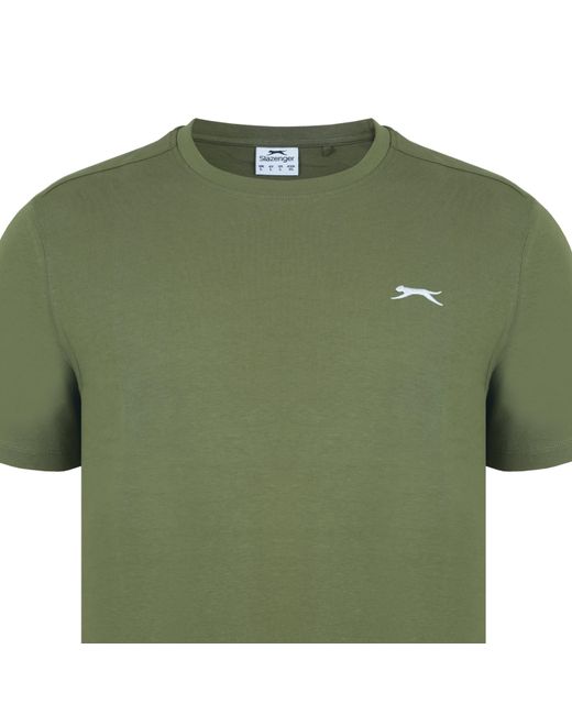 Slazenger 1881 Green Plain T-Shirt for men