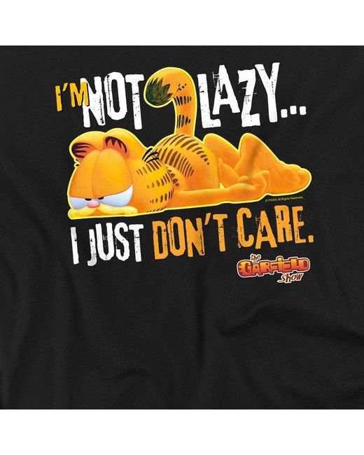 Garfield Black Not Lazy T Shirt