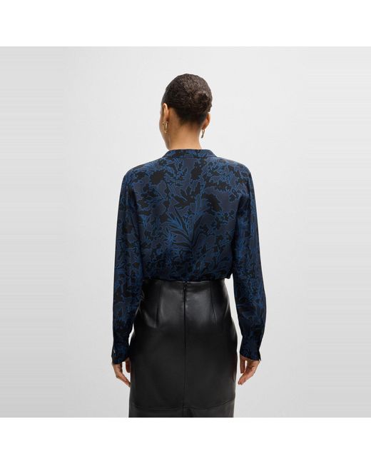 Boss Blue Banora18 Long Sleeve Long Blouse