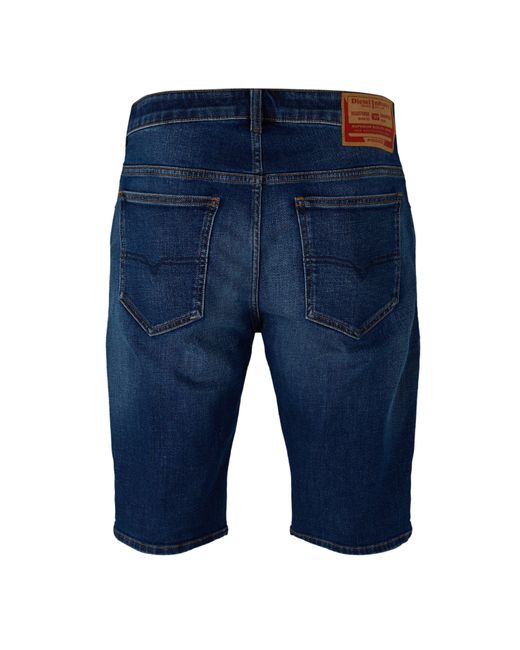 DIESEL Blue Slim-Short Calzoncini Denim Shorts for men