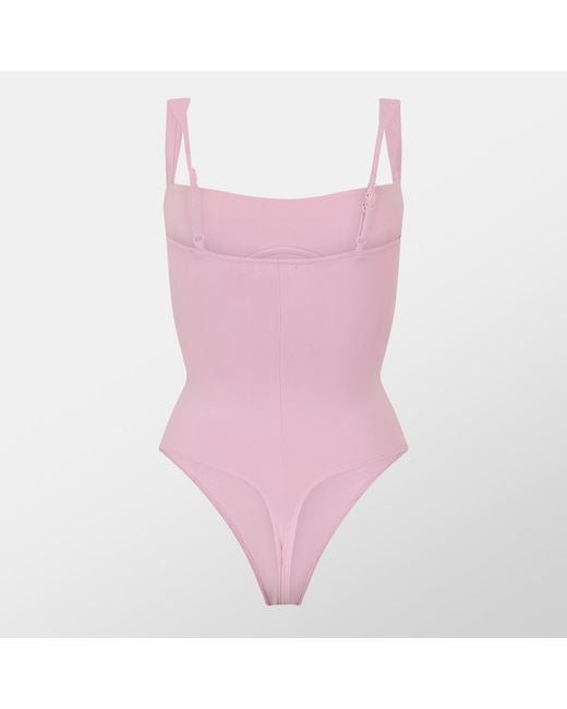 GOOD AMERICAN Pink Sweetheart Bodysuit