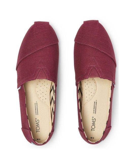 TOMS Red Alpargata Classic Espadrilles Size 3.5