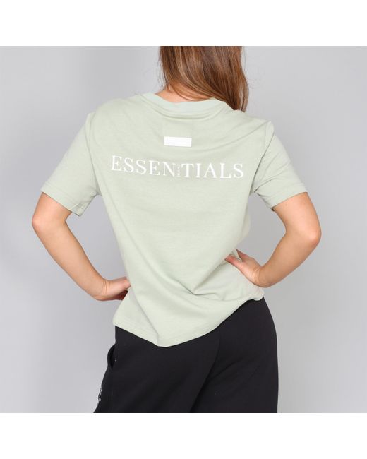 Blank Essentials Green Blank E Core Puff Print T-Shirt Ladies