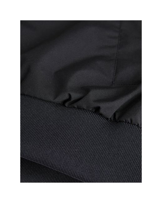 JJXX Black Ella Ribbed Zip Bomber Jacket