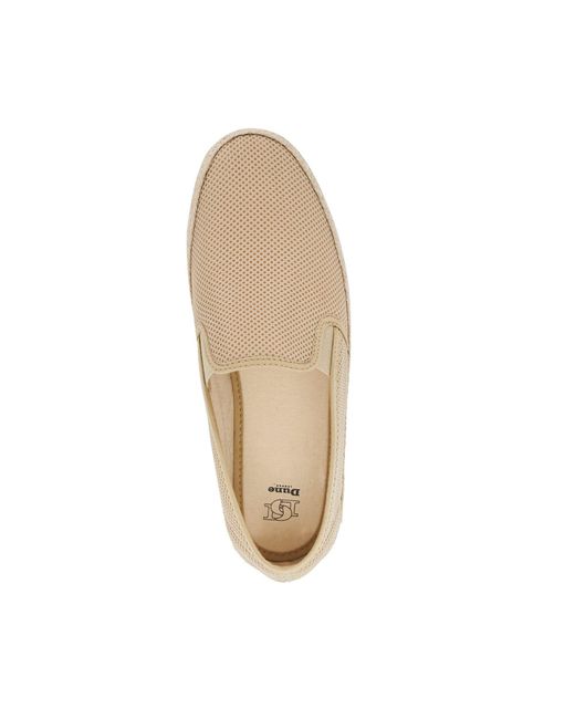 Dune Natural Ferdo Canvas Slip On Espadrilles for men