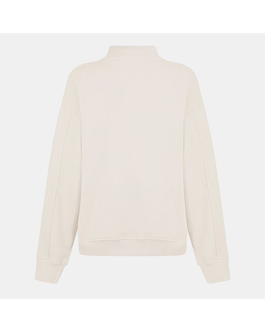 The Couture Club White Embroidered Knitted Crew Neck Jumper