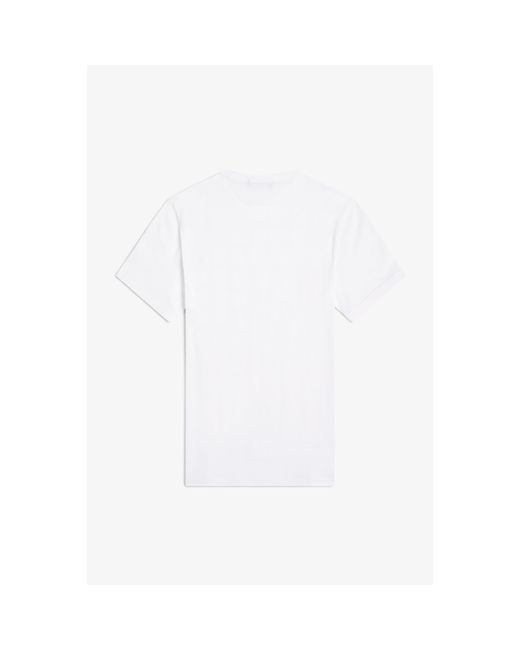 Fred Perry White Ringer T-Shirt for men