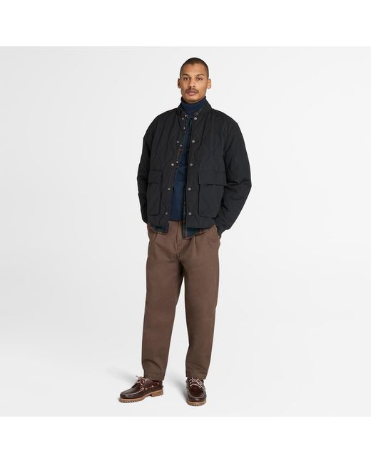 Timberland Black Quilted Jacket For for men