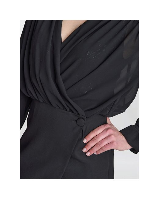 Gina Bacconi Black Rae Sequin Jersey Dress
