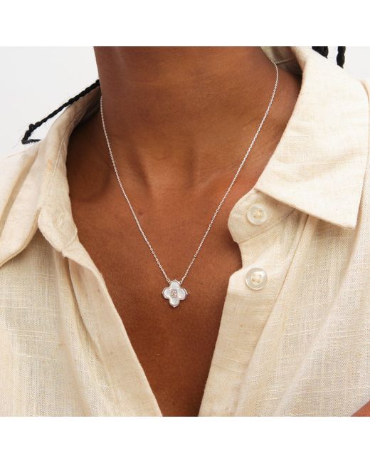 Inicio Blue Mother Of Pearl Clover Set