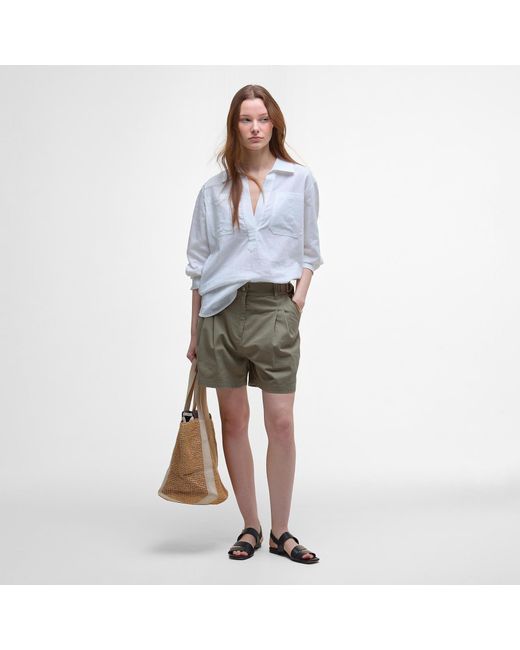 Barbour Green Cecile Shorts