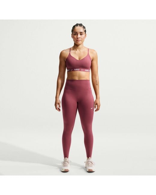 Nike Red Indy Light Support Padded Sports Bra